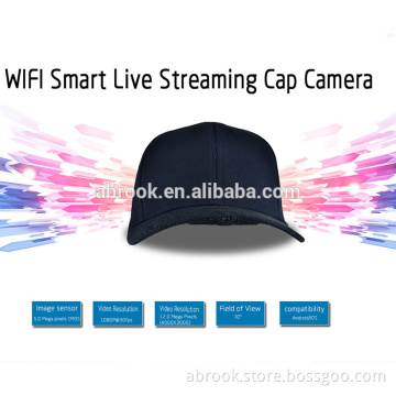 Live Streaming wearable hat HD1080P cap wifi sports full hd 1080p action camera 2016